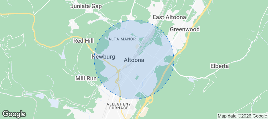 Altoona Airbnb map